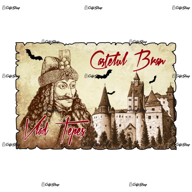 Castelul bran, romania, magnet frigider mgs070